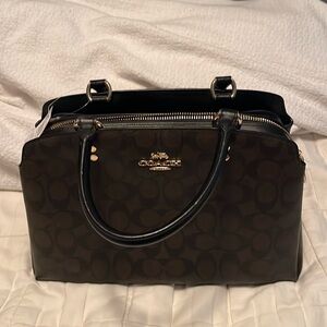 Coach carryall handbag with shoulder strap